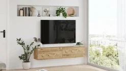 Porta TV quercia 140x31x29h cm 2 ante - Diaspro