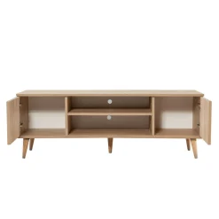 Porta TV quercia 140x40x50h cm 2 ante - Enrica