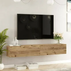 Porta TV quercia 180x31x29h cm 2 ante - Pavone