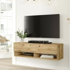 Porta TV quercia 100x31x29h cm in legno - Iva