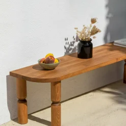 Porta TV quercia 140x35x40h cm in legno - Fengshen