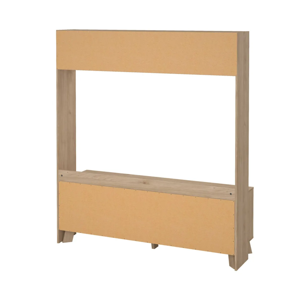 Porta TV rovere e bianco 158x48x180h cm 2 ante - Nicosia