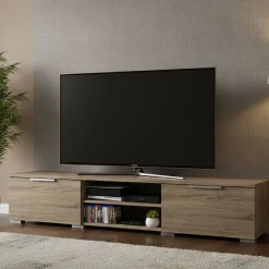Porta TV rovere 172x39x33h cm 3 ante - Ammiro