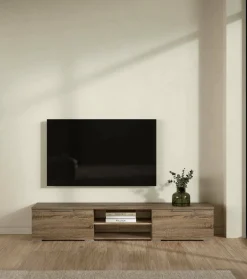 Porta TV rovere 172x39x33h cm 3 ante - Ammiro