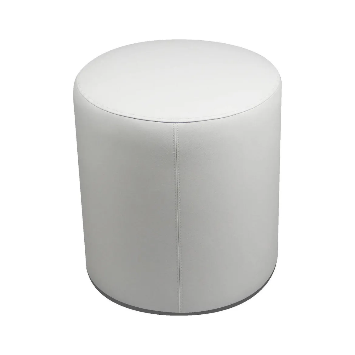 Pouf cilindrico bianco 40x40x42h cm - Lisboa