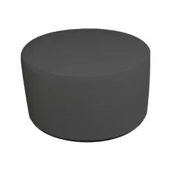 Pouf cilindrico grigio scuro 79x79x42h cm - Anacapri