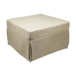 Pouf cubico beige 78x78x45h cm - letto Arno