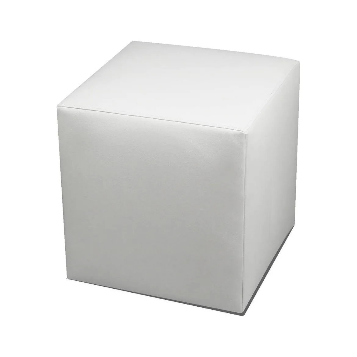 Pouf cubico bianco 40x40x42h cm - Accumoli