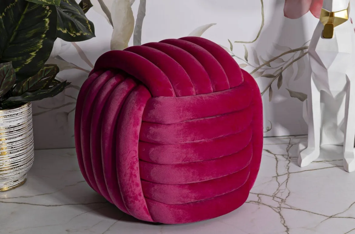 Pouf cubico fucsia 45x45x45h cm - Bozzente