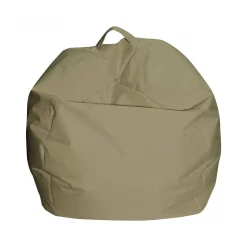 Pouf imbottito beige 65x65x50h cm - Ascia