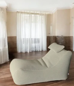 Pouf irregolare beige 70x120x65h cm - ??hck