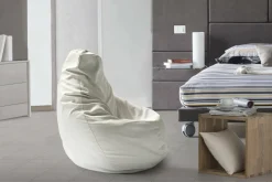 Pouf moderno bianco 70x70x110h cm - Asino