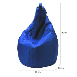 Pouf moderno blu 80x80x120h cm - Angillina
