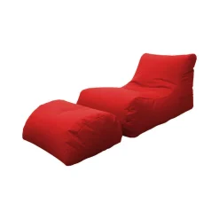 Pouf moderno rosso 120x80x60h cm - Alton