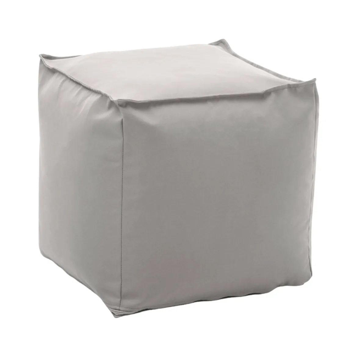 Pouf quadrato bianco 45x45x45h cm - Aron