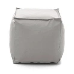 Pouf quadrato bianco 45x45x45h cm - Aron