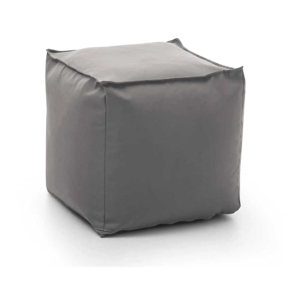 Pouf quadrato grigio 45x45x45h cm - Aron