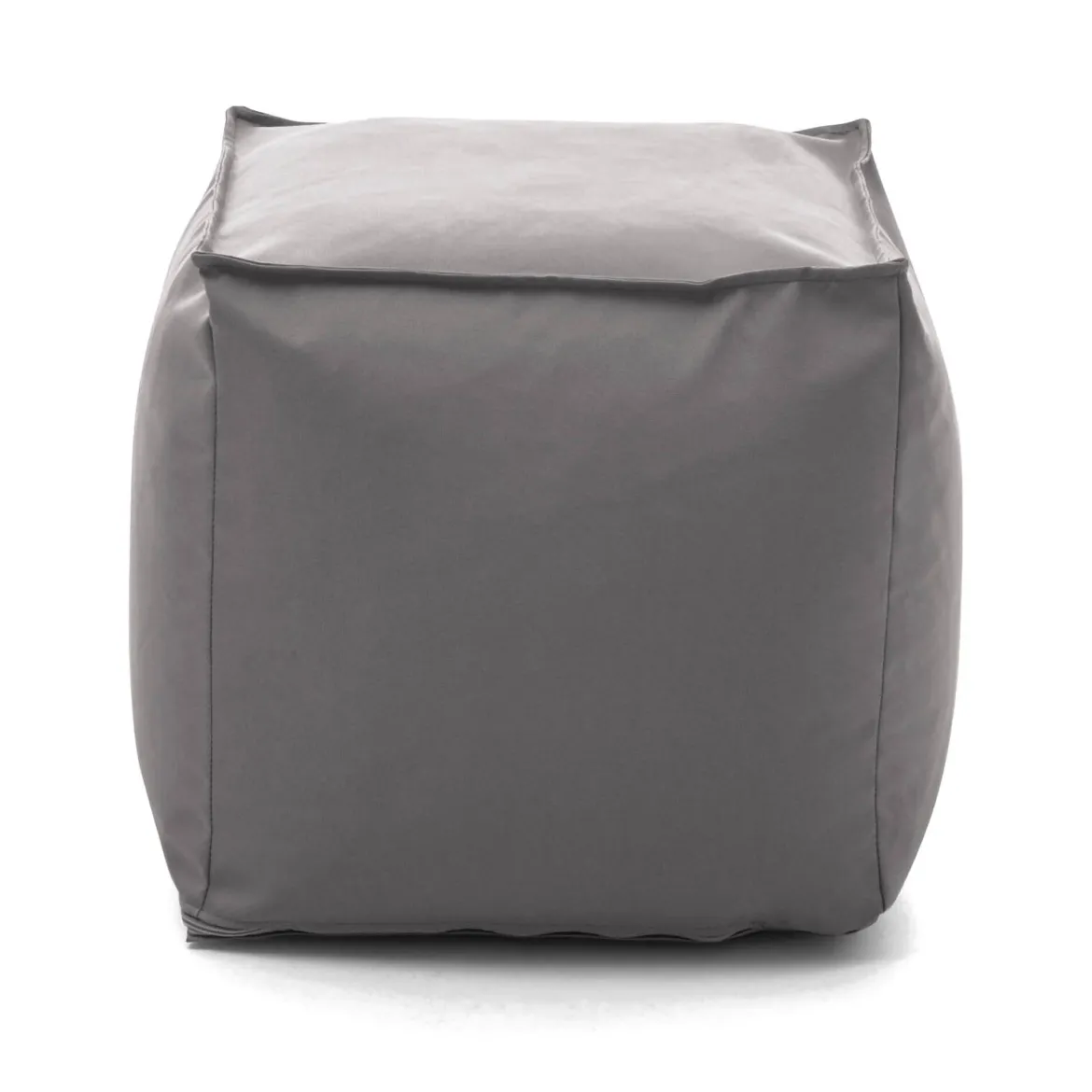 Pouf quadrato grigio 45x45x45h cm - Aron