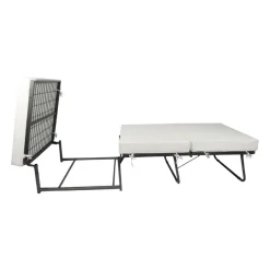 Pouf quadrato marrone 78x78x45h cm - letto Arno