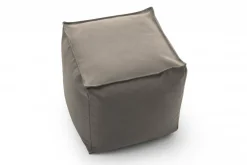 Pouf quadrato tortora 45x45x45h cm - Aron