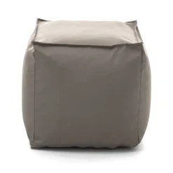 Pouf quadrato tortora 45x45x45h cm - Aron