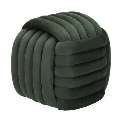 Pouf quadrato verde 45x45x45h cm - Bozzente