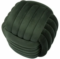 Pouf quadrato verde 45x45x45h cm - Bozzente