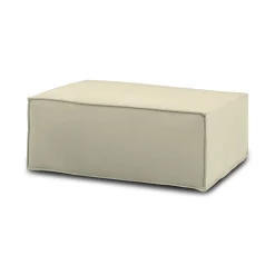Pouf rettangolare beige 100x70x43h cm - Assisi
