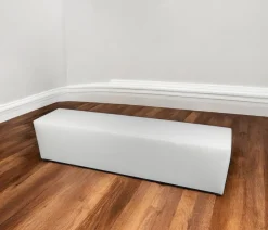 Pouf rettangolare bianco 180x40x42h cm - Apecchio