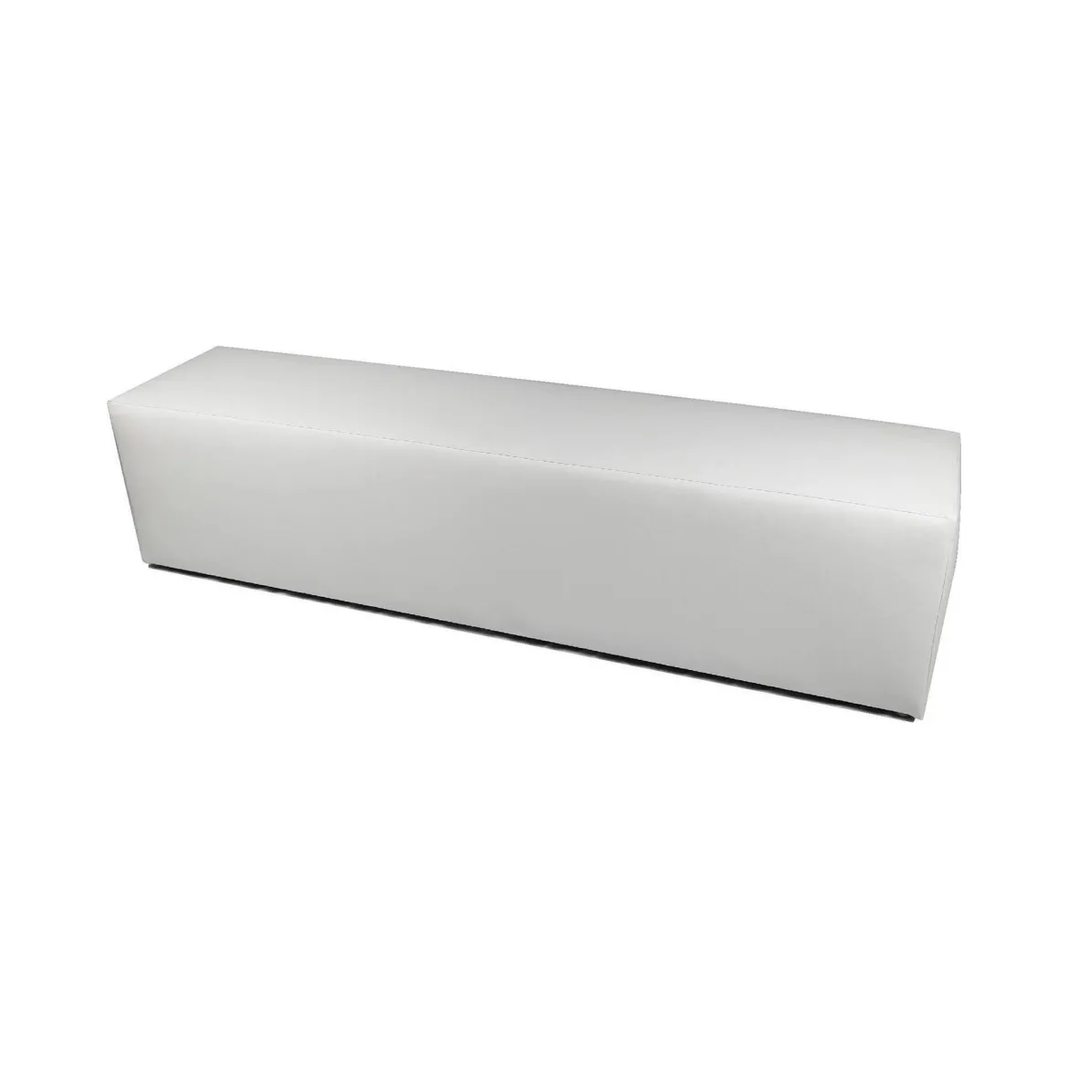 Pouf rettangolare bianco 180x40x42h cm - Apecchio