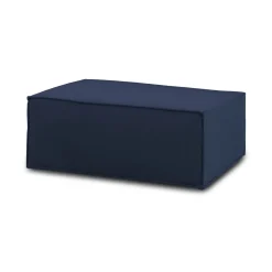 Pouf rettangolare blu 100x70x43h cm - Assisi