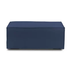 Pouf rettangolare blu 100x70x43h cm - Assisi