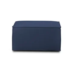 Pouf rettangolare blu 80x70x43h cm - Avolasca