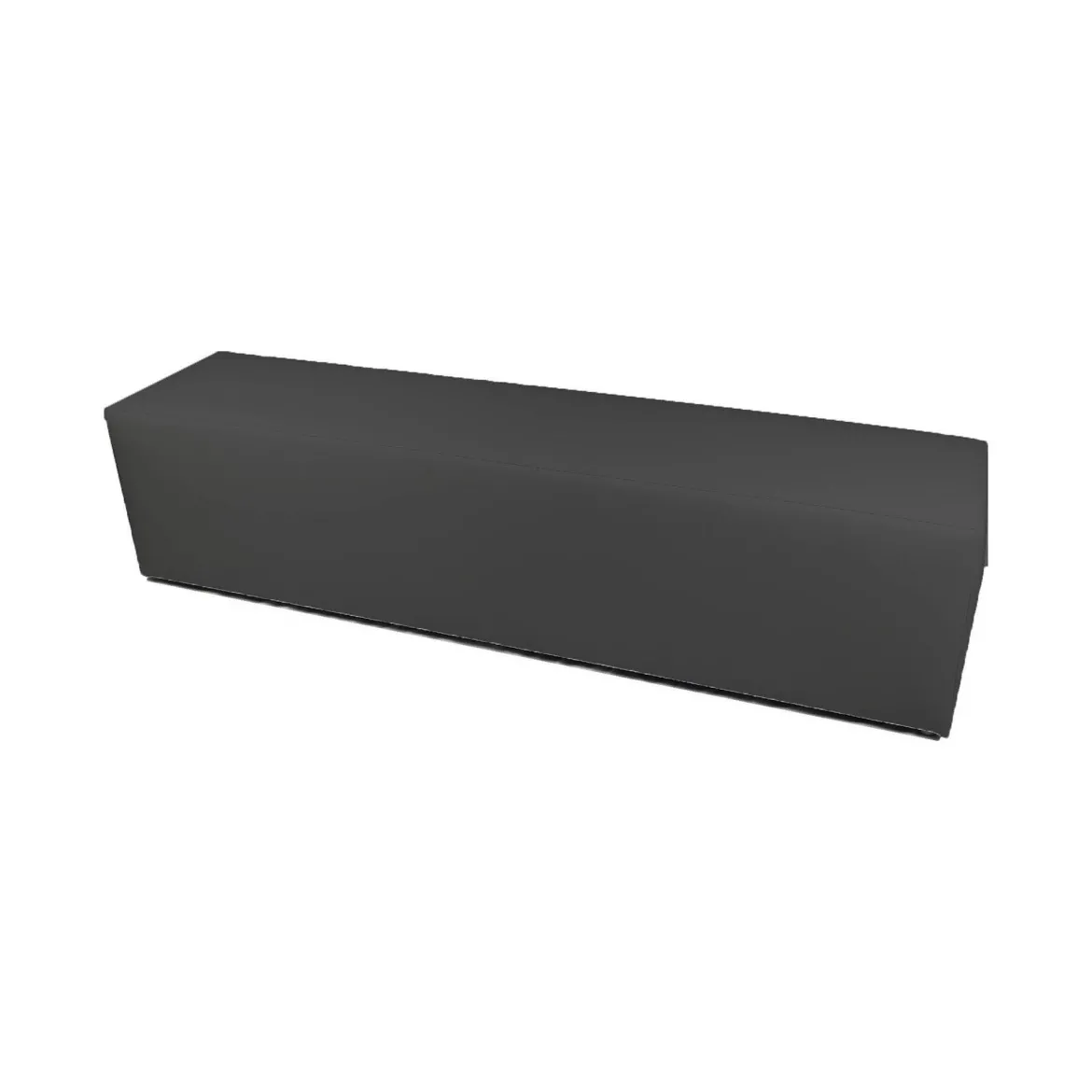 Pouf rettangolare grigio 180x40x42h cm - Apecchio
