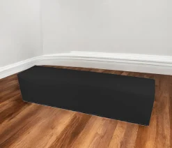 Pouf rettangolare nero 180x40x42h cm - Apecchio