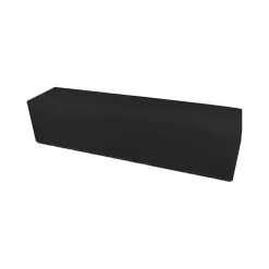 Pouf rettangolare nero 180x40x42h cm - Apecchio