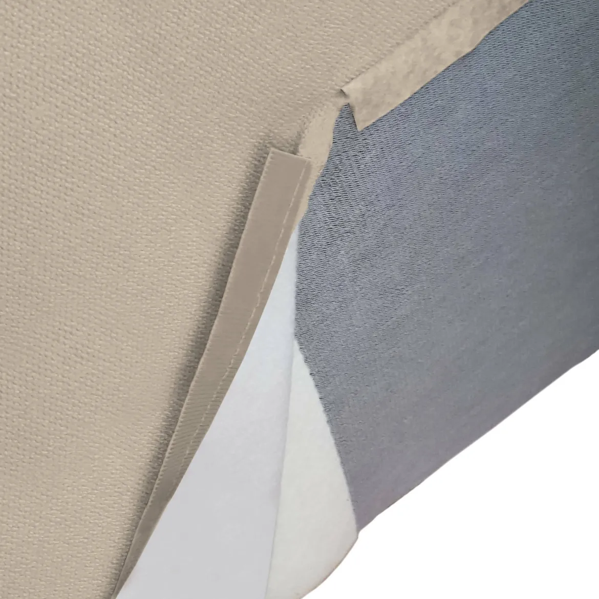 Pouf rettangolare tortora 100x70x43h cm - Assisi