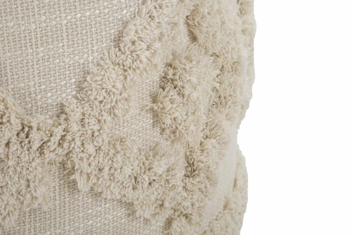 Pouf rotondo bianco 40x40x40h cm - Khaled