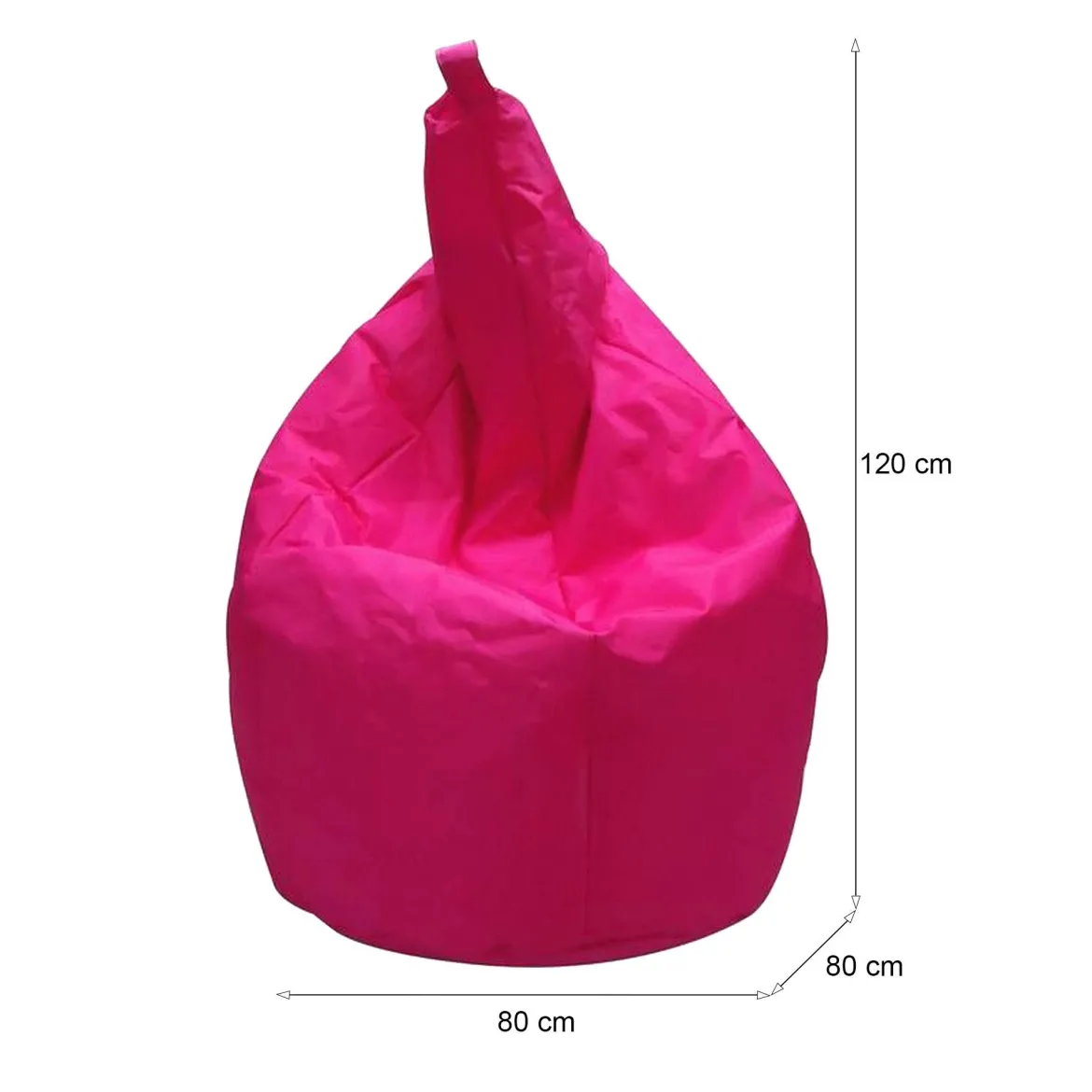 Pouf sacco fucsia 80x80x120h cm - Angillina