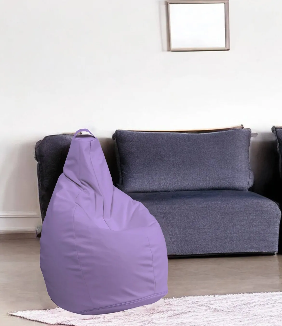 Pouf sacco lilla 90x90x120h cm - Aunter