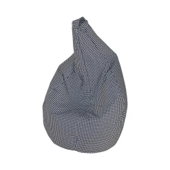 Pouf sacco nero e bianco 80x80x120h cm - Maristella