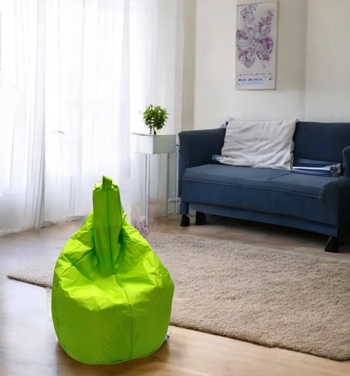 Pouf sacco verde 80x80x120h cm - Angillina