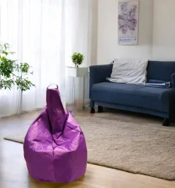Pouf sacco viola 80x80x120h cm - Angillina