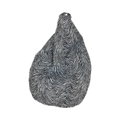 Pouf sacco zebrato 80x80x120h cm - Maristella