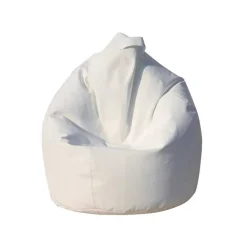 Pouf soggiorno sacco bianco 70x70x110h cm - Alez