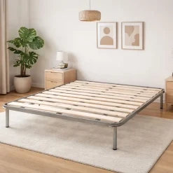 Rete letto piazza e mezza Dabaun, 100% Made in Italy, Cm 120x190h31