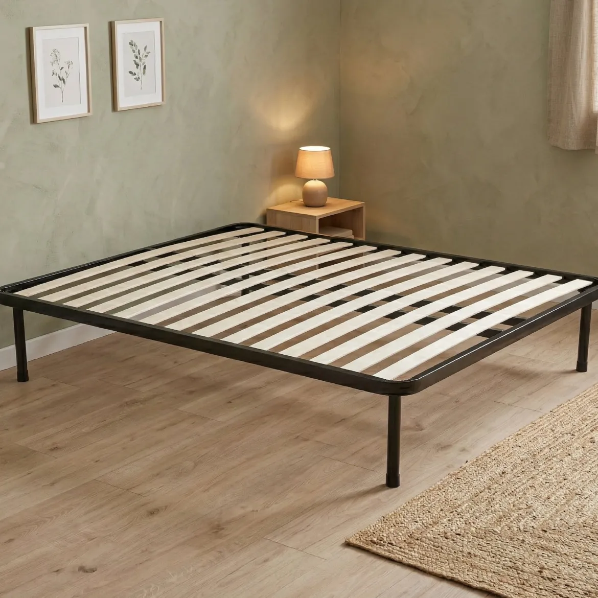 Rete letto piazza e mezza Krovanh, 100% Made in Italy, 120x190h30 cm