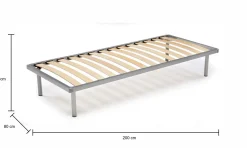 Rete letto singolo Abalui, 100% Made in Italy, cm 80x200h 34