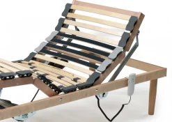 Rete letto singolo Arby, Rete ortopedica reclinabile motorizzata, Cm 80x190h 34