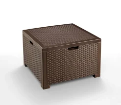 Salotto da esterno poltrone effetto rattan tortora - Gazania